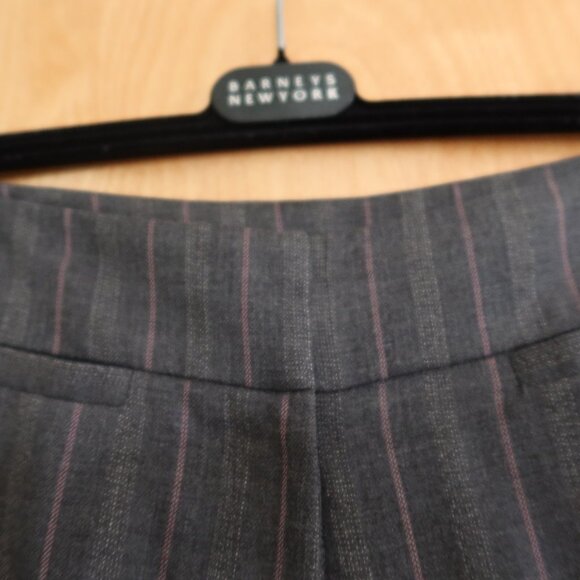 Shin Choi grey with pink pinstripes dress pants size 2 side buttons so cute! - Picture 7 of 13